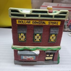1995 Collection Porcelain Dollar General Store Christmas Village